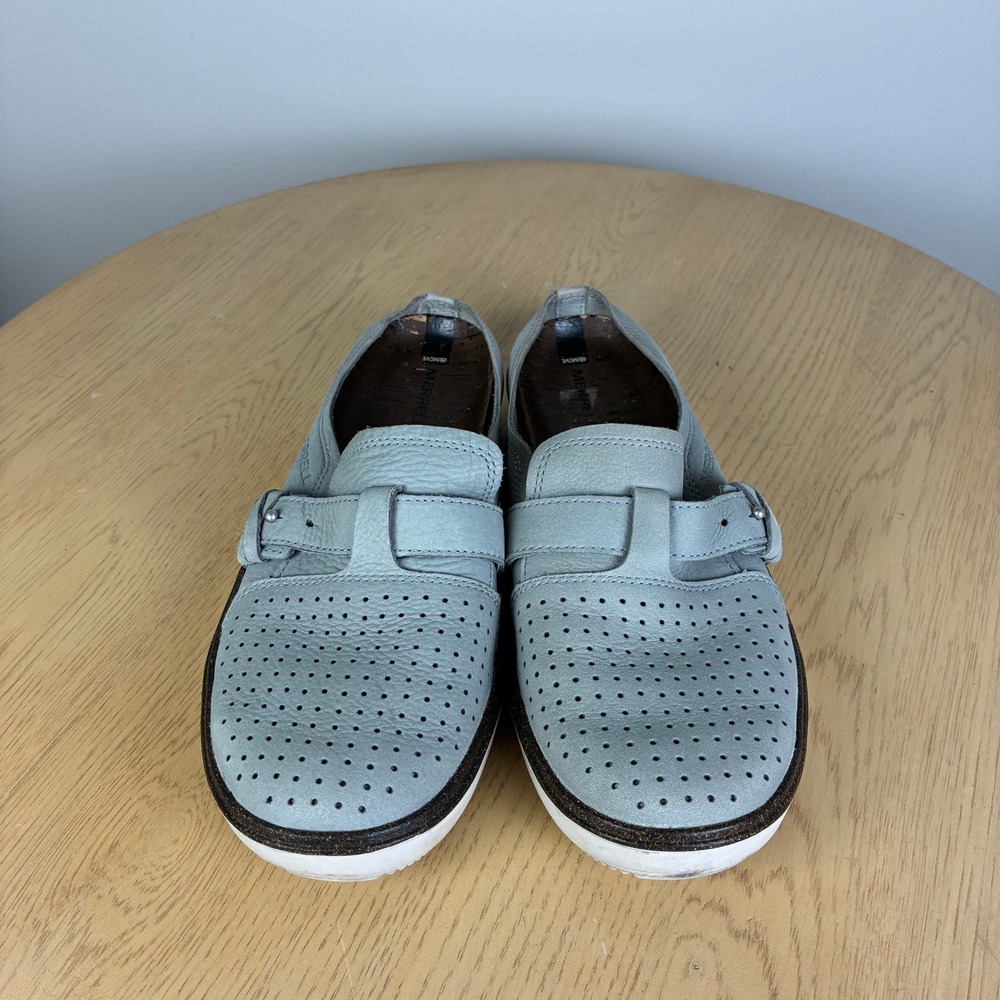 Merrell Around Town Slip On Air Shoes Women's 8 Comfort Mules Perforated Clogs - Picture 2 of 7